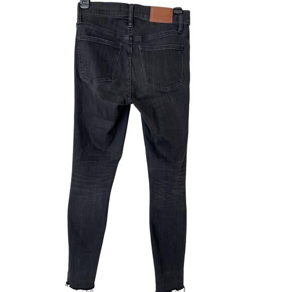 MADEWELL | Women’s Black Denim Jeans 9” High-Rise Skinny | Size 25 - Picture 6 of 8